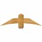 Ekena Millwork Bellingham Rough Sawn Timber Gable Bracket, Western Red Cedar, 48"W x 14"H x 2"D x 6"F, 7/12 Pitch GBW048X14X0206BEL00RWR - alternate 1